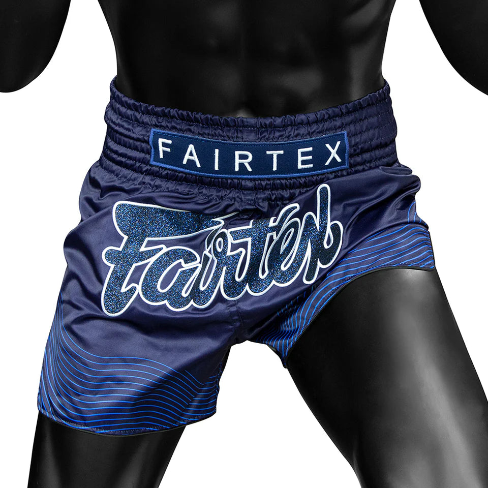 Fairtex BS1930 Blue Ocean Slim Cut Muay Thai Boxing Shorts