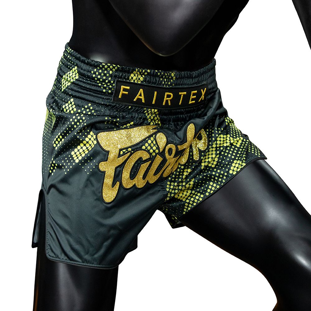 Fairtex BS1931 Heart of Gold Slim Cut Muay Thai Boxing Shorts