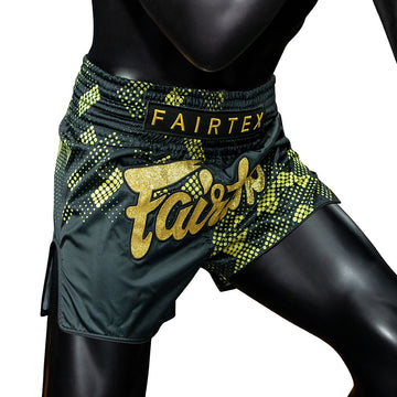 Fairtex BS1931 Heart of Gold Slim Cut Muay Thai Boxing Shorts