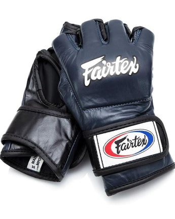 Fairtex FGV12 Ultimate MMA Gloves - Genuine Leather Open-Palm Grappling Gloves with Open Thumb Loop - Official ONE Championship Gloves