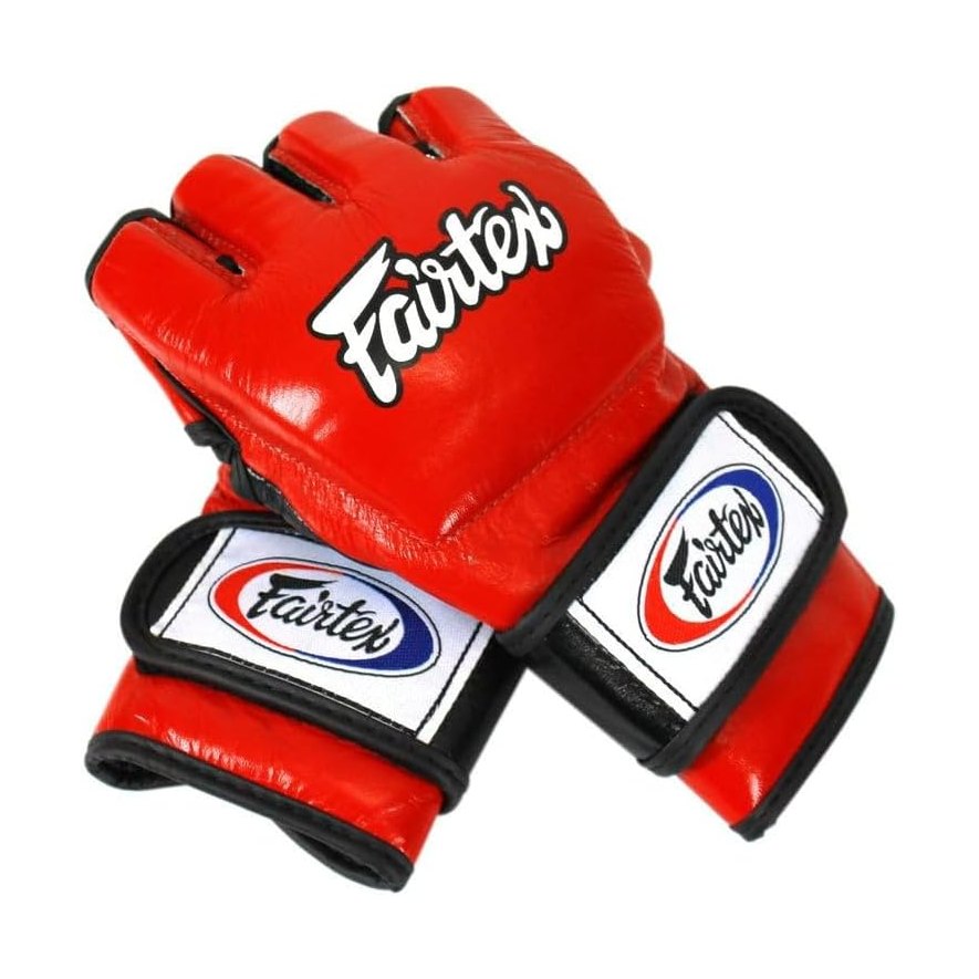 Fairtex FGV12 MMA Gloves — Genuine Leather Open-Palm Muay Thai & Grappling Gloves | ONE Championship Official