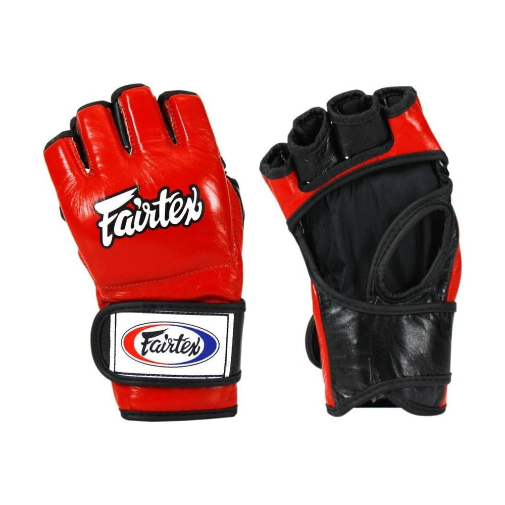 Fairtex FGV12 MMA Gloves — Genuine Leather Open-Palm Muay Thai & Grappling Gloves | ONE Championship Official