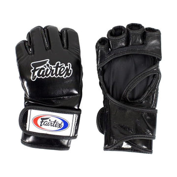 Fairtex FGV12 MMA Gloves — Genuine Leather Open-Palm Muay Thai & Grappling Gloves | ONE Championship Official