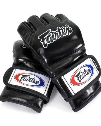 Fairtex FGV12 MMA Gloves — Genuine Leather Open-Palm Muay Thai & Grappling Gloves | ONE Championship Official