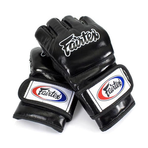 Fairtex FGV12 MMA Gloves — Genuine Leather Open-Palm Muay Thai & Grappling Gloves | ONE Championship Official
