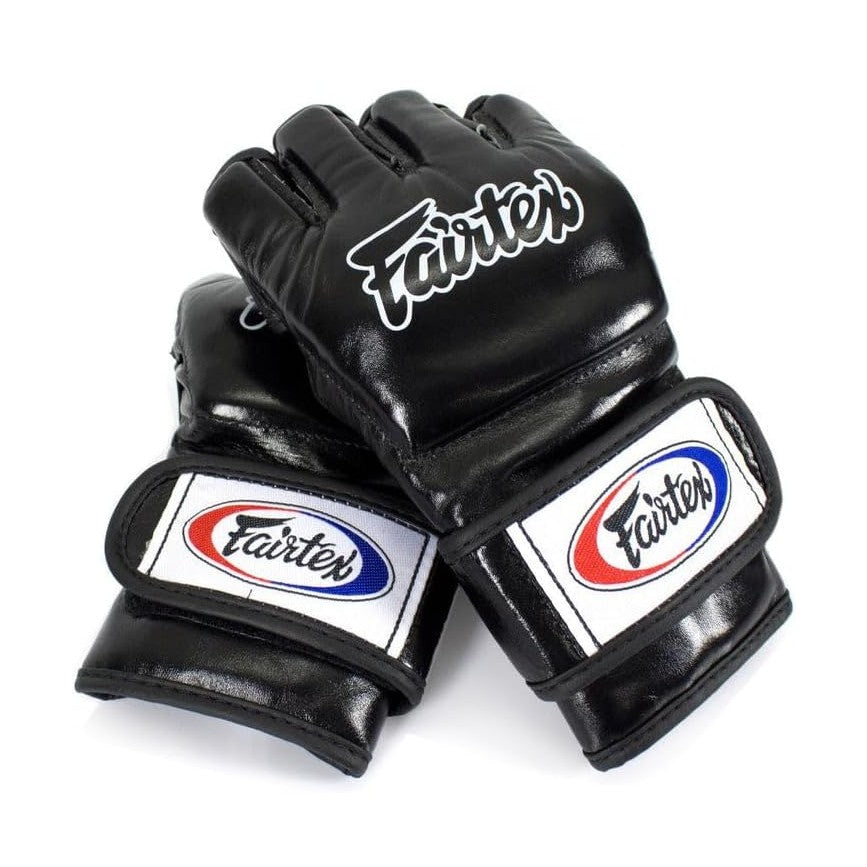 Fairtex FGV12 MMA Gloves — Genuine Leather Open-Palm Muay Thai & Grappling Gloves | ONE Championship Official