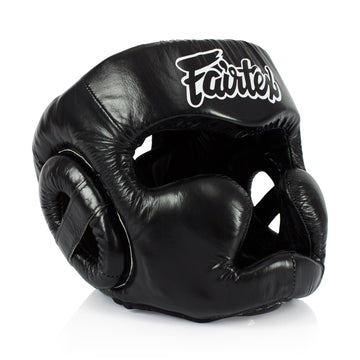 Fairtex HG13 Full Head Black Headgear