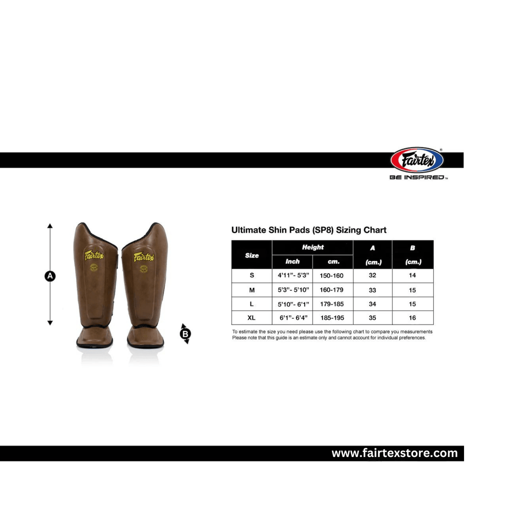 Fairtex SP8 Muay Thai Shin Guards Ultimate Shinguards