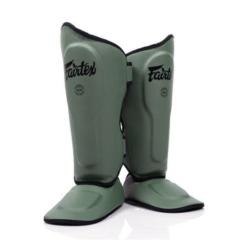 Fairtex SP9 Ultra Ergo Shin Pads | Muay Thai, Kickboxing Shin Guards Made with Syntek Leather