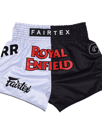 Fairtex x Royal Enfield Guerrilla – Limited Edition Muay Thai Shorts
