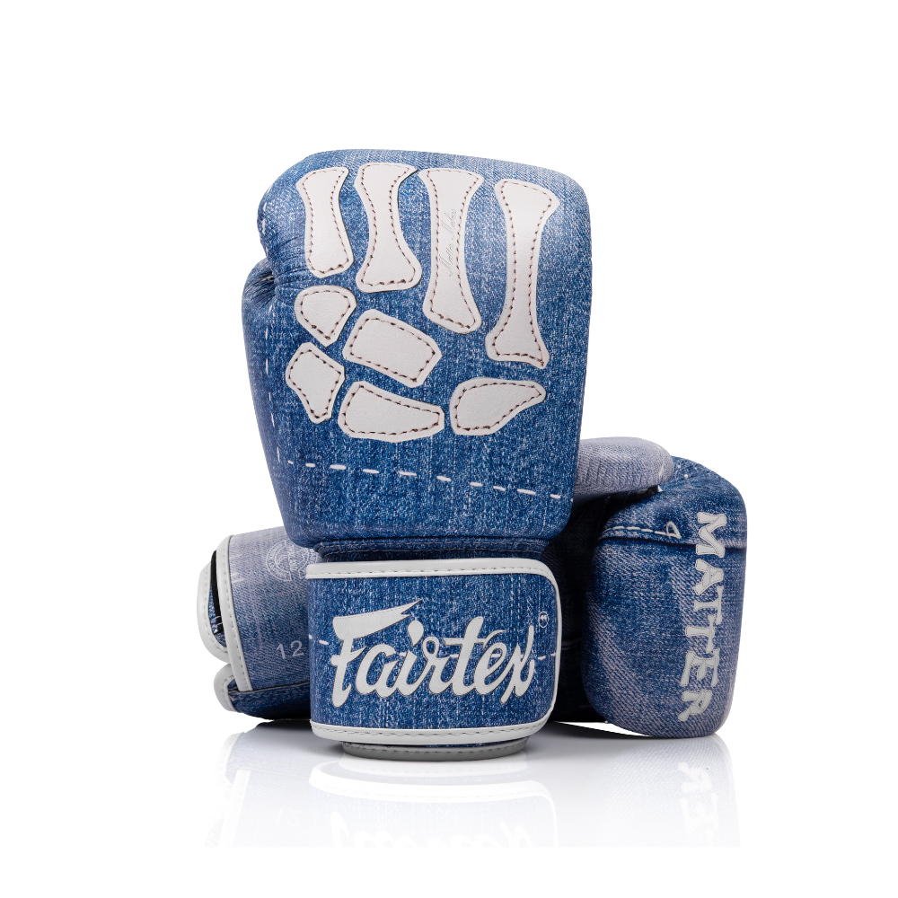 Fairtex x MATTER MAKERS Limited Edition Gloves - Denim Patchwork