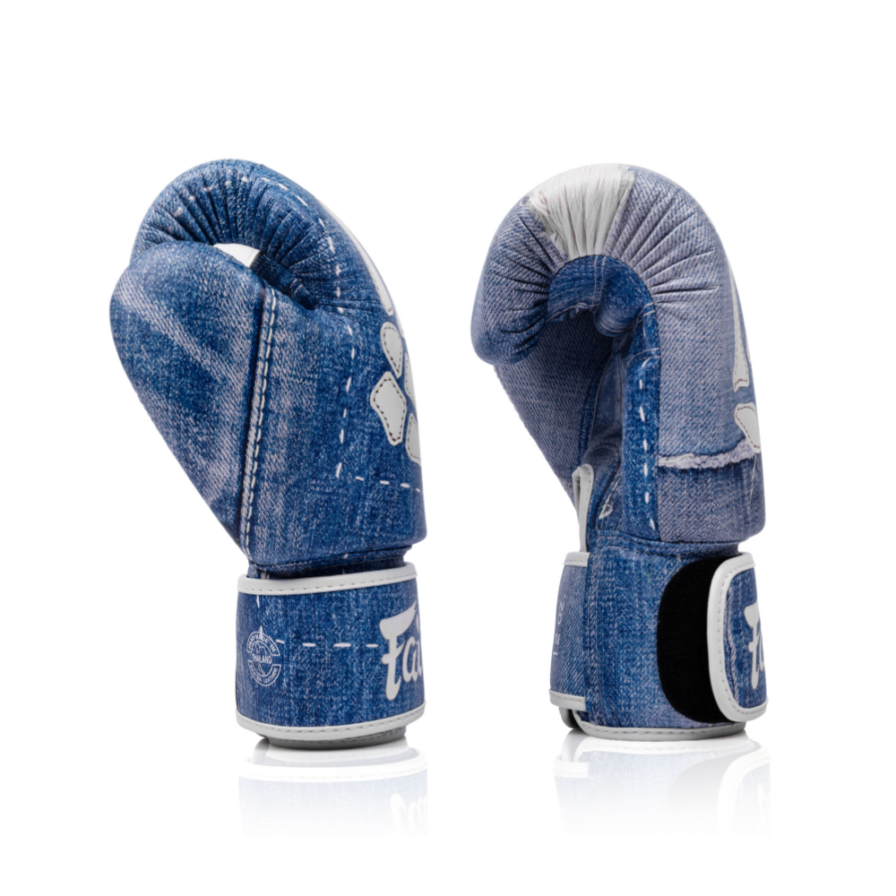 Fairtex x MATTER MAKERS Limited Edition Gloves - Denim Patchwork
