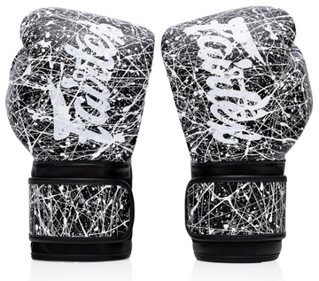 Fairtex BGV14PT Black/ White Painter Muay Thai Boxing Glove- Sale