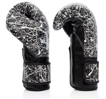 Fairtex BGV14PT Black/ White Painter Muay Thai Boxing Glove- Sale
