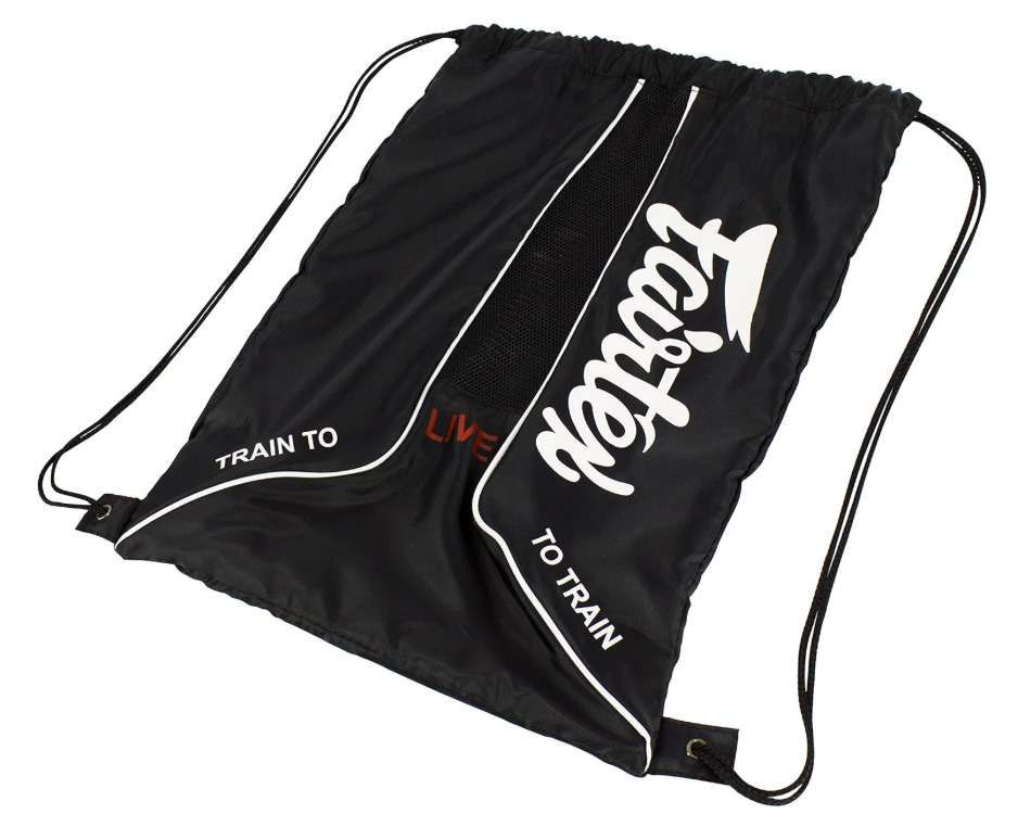 Fairtex BAG6 Black Sack Bag Thai Boxing Gym Bag Muay Thai MMA