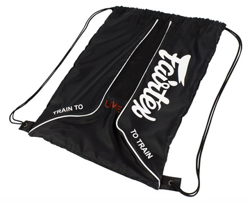 Fairtex BAG6 Black Sack Bag Thai Boxing Gym Bag Muay Thai MMA