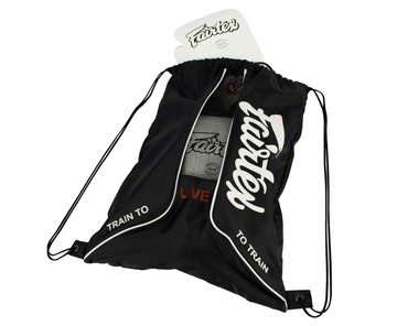 Fairtex BAG6 Black Sack Bag Thai Boxing Gym Bag Muay Thai MMA