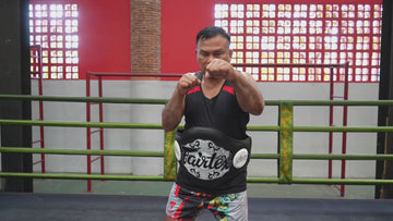 Fairtex BPV2 Light-Weight Belly Pad Muay Thai Trainers Protective Guard for Boxing, MMA, Muay Thai Training