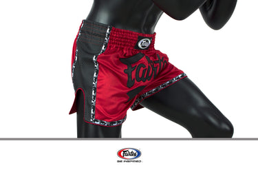 Fairtex Red Slim Cut Muay Thai Boxing Short - Fairtex Store