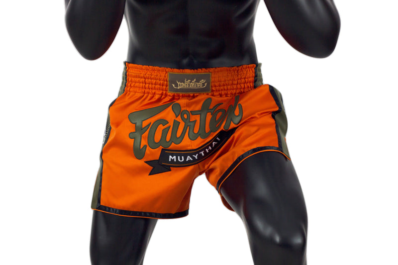 Fairtex Orange Slim Cut Muay Thai Boxing Short - Fairtex Store