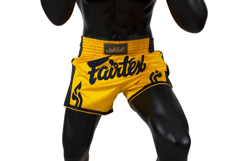 Fairtex Yellow Slim Cut Muay Thai Boxing Short - Fairtex Store