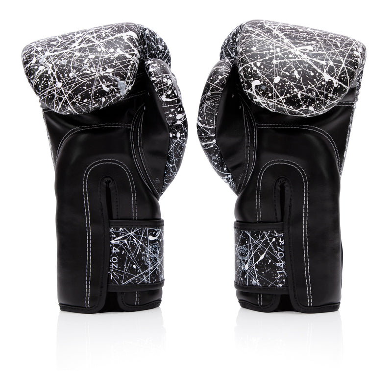 Fairtex BGV14 Black/White Painter Muay Thai Boxing Glove
