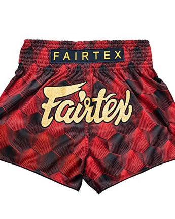 Fairtex BS1919 Stealth Red Slim Cut Muay Thai Boxing Short - Fairtex Store