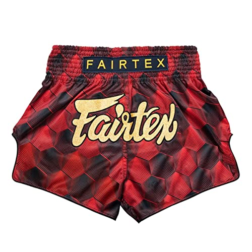 Fairtex BS1919 Stealth Red Slim Cut Muay Thai Boxing Short - Fairtex Store