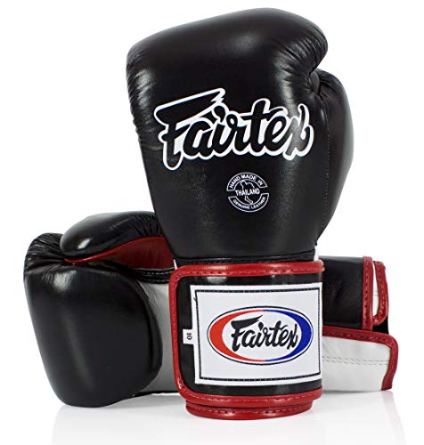 Fairtex BGV5 Muay Thai Super Sparring Glove, 16 oz / Red