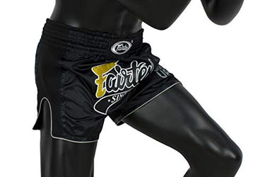 Fairtex Black Slim Cut Muay Thai Boxing Short - Fairtex Store