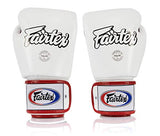 Fairtex BGV1 White/Black/Red Muay Thai Boxing Glove - Fairtex Store