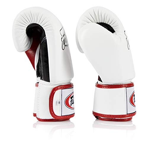 Fairtex BGV1 White/Black/Red Muay Thai Boxing Glove - Fairtex Store