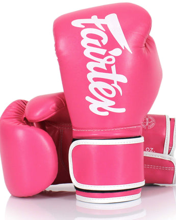 Fairtex BGV14 Pink/White Muay Thai Boxing Glove - Fairtex Store