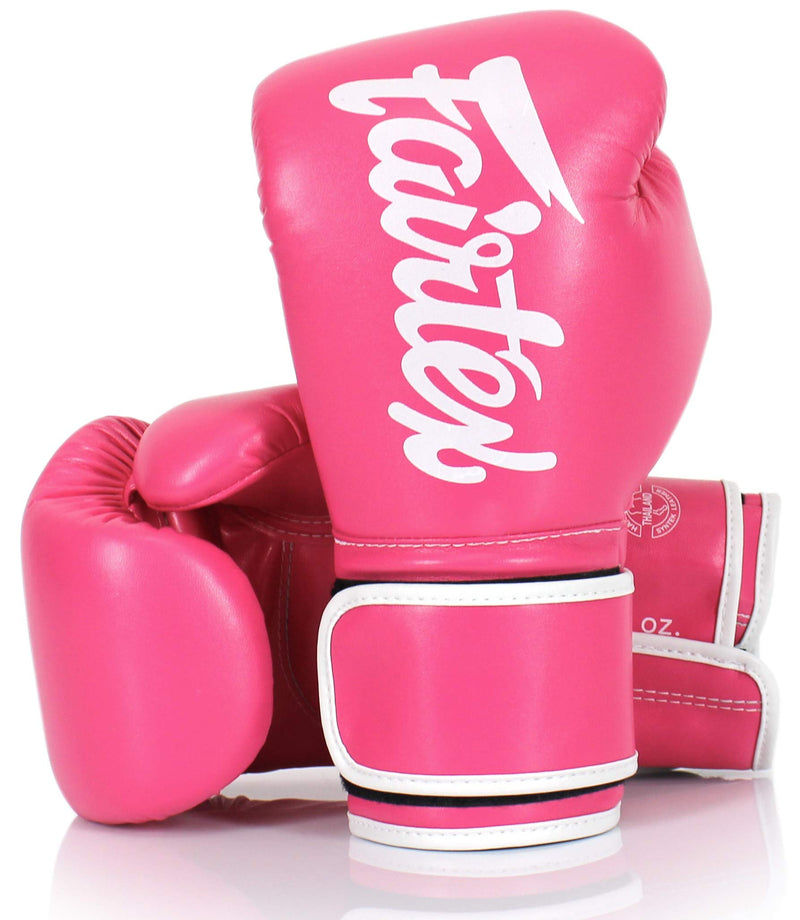 Fairtex BGV14 Pink/White Muay Thai Boxing Glove - Fairtex Store
