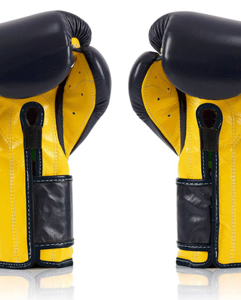 Fairtex BGV9 Blue Yellow Blue Muay Thai Boxing Glove - Fairtex Store