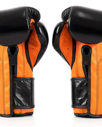 Fairtex BGV9 Black Orange Muay Thai Boxing Glove - Fairtex Store
