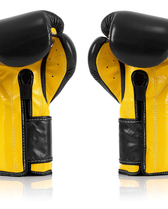 Fairtex BGV9 Black Yellow Muay Thai Boxing Glove - Fairtex Store