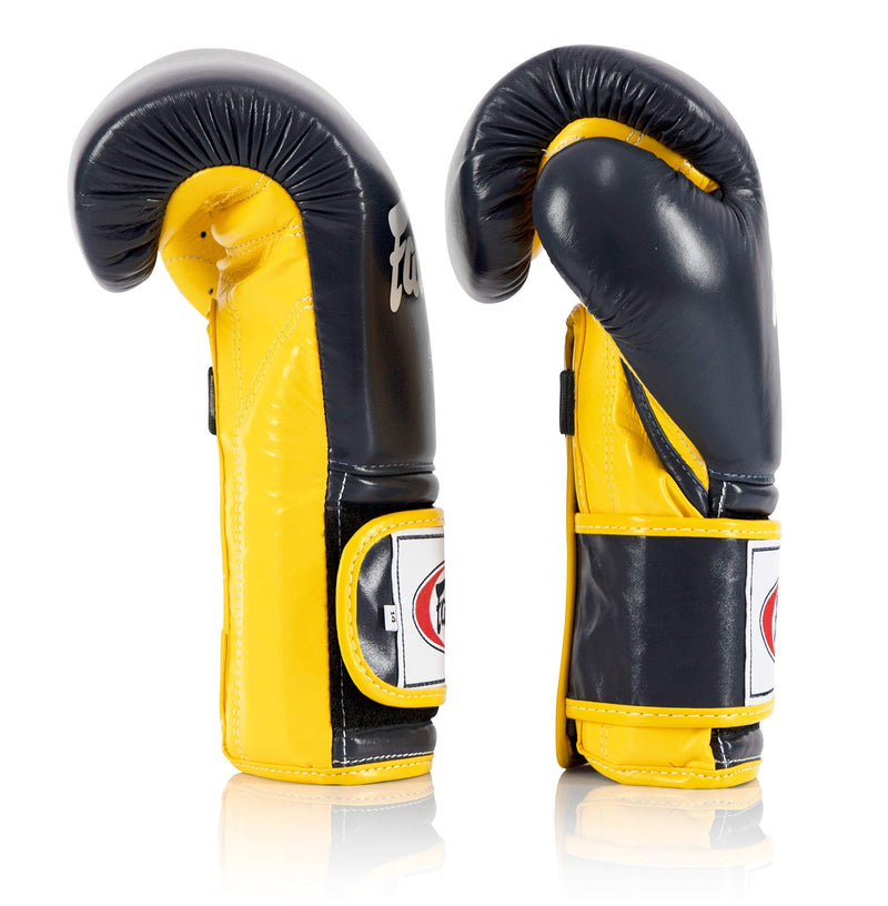 Fairtex BGV9 Blue Yellow Muay Thai Boxing Glove - Fairtex Store