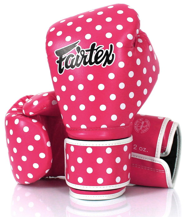 Fairtex BGV14P Polka Dot Muay Thai Boxing Glove