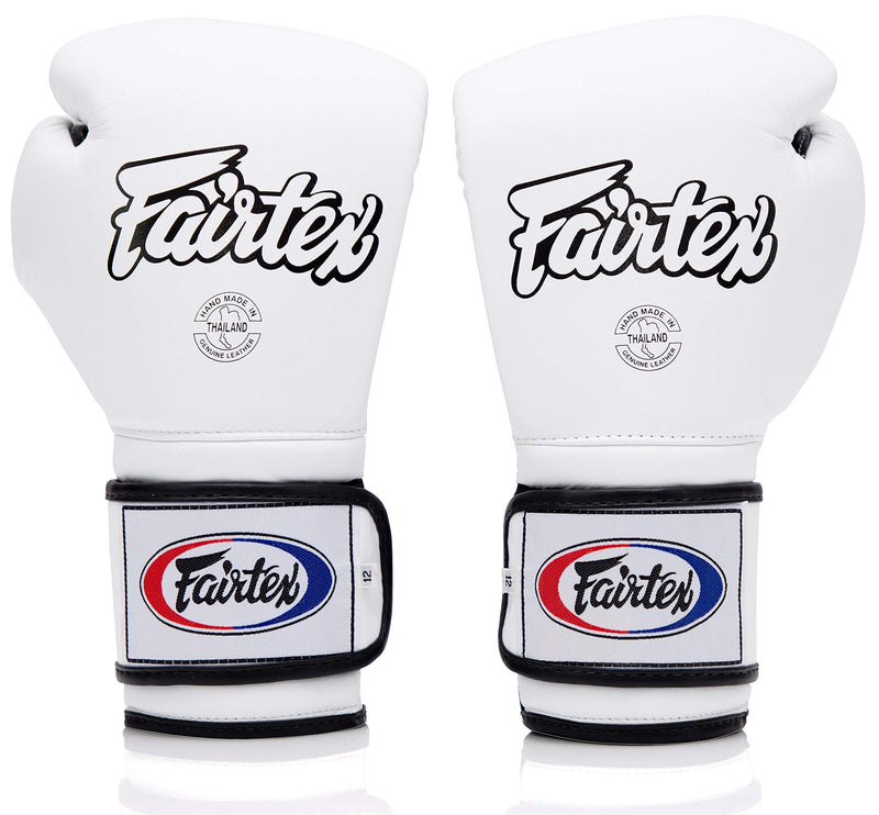 Fairtex BGV9 White Blue Palm Muay Thai Boxing Glove - Fairtex Store