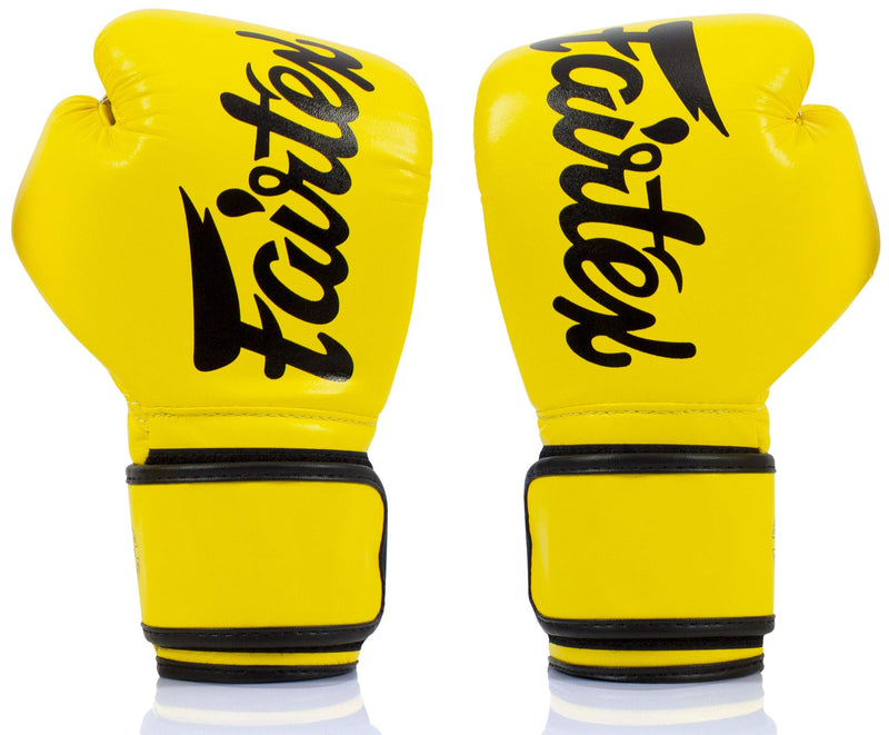 Fairtex BGV14 Yellow Muay Thai Boxing Glove - Fairtex Store