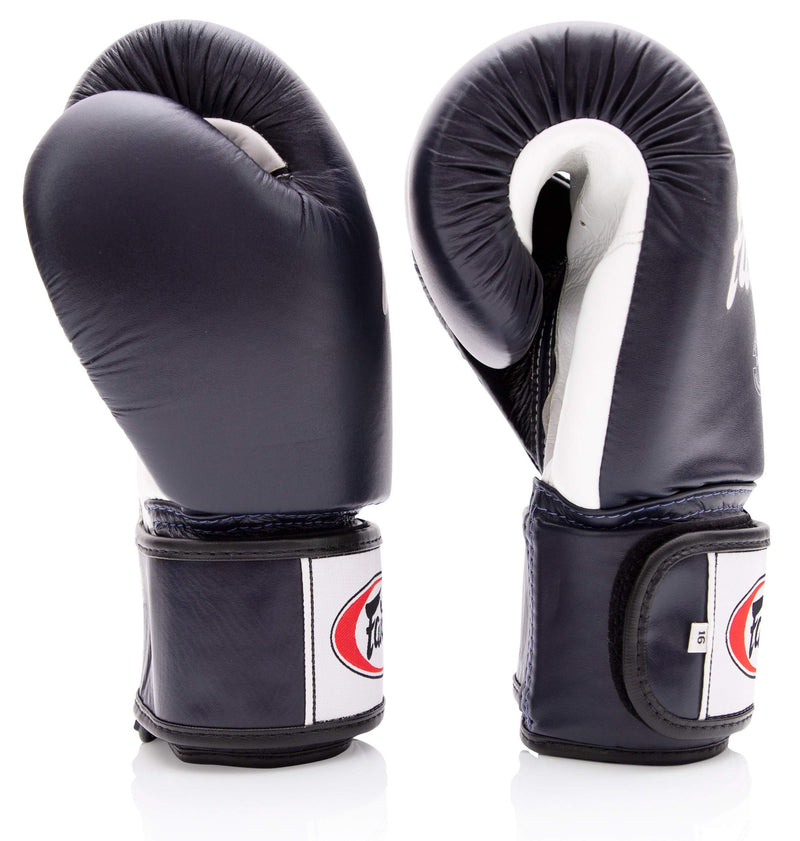 Fairtex BGV1 Blue/White/Black Muay Thai Boxing Training Sparring Gloves - Fairtex Store