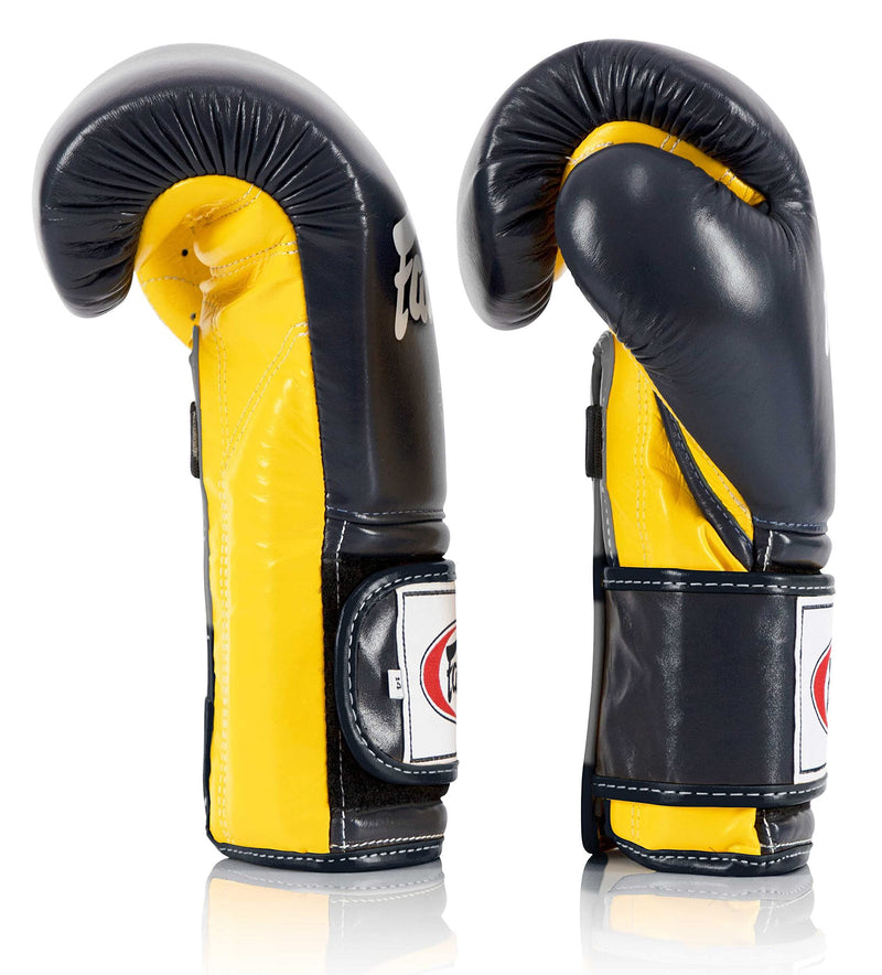Fairtex BGV9 Blue Yellow Blue Muay Thai Boxing Glove - Fairtex Store