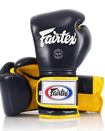 Fairtex BGV9 Blue Yellow Muay Thai Boxing Glove - Fairtex Store