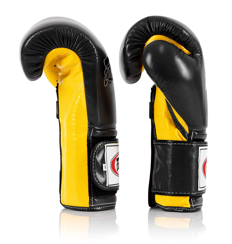 Fairtex BGV9 Black Yellow Muay Thai Boxing Glove - Fairtex Store