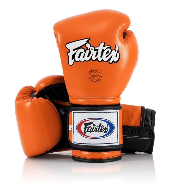 Fairtex BGV9 Orange Black Muay Thai Boxing Glove - Fairtex Store