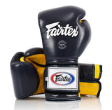 Fairtex BGV9 Blue Yellow Blue Muay Thai Boxing Glove - Fairtex Store