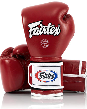 Fairtex BGV9 Red White Muay Thai Boxing Glove - Fairtex Store