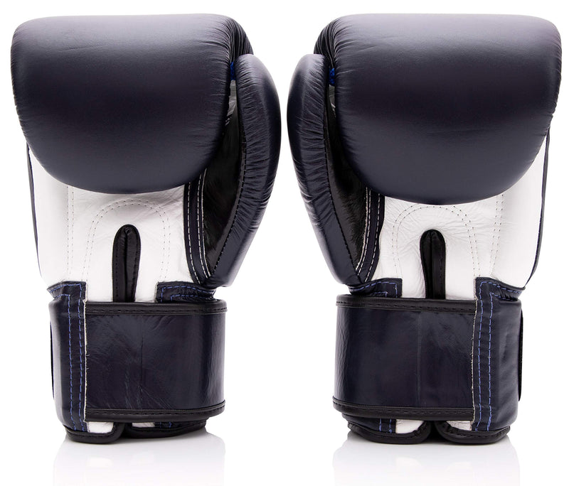 Fairtex BGV1 Blue/White/Black Muay Thai Boxing Training Sparring Gloves - Fairtex Store