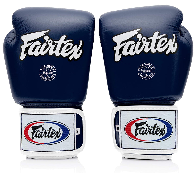 Fairtex BGV1 Blue/Black/White Muay Thai Boxing Training Sparring Gloves - Fairtex Store